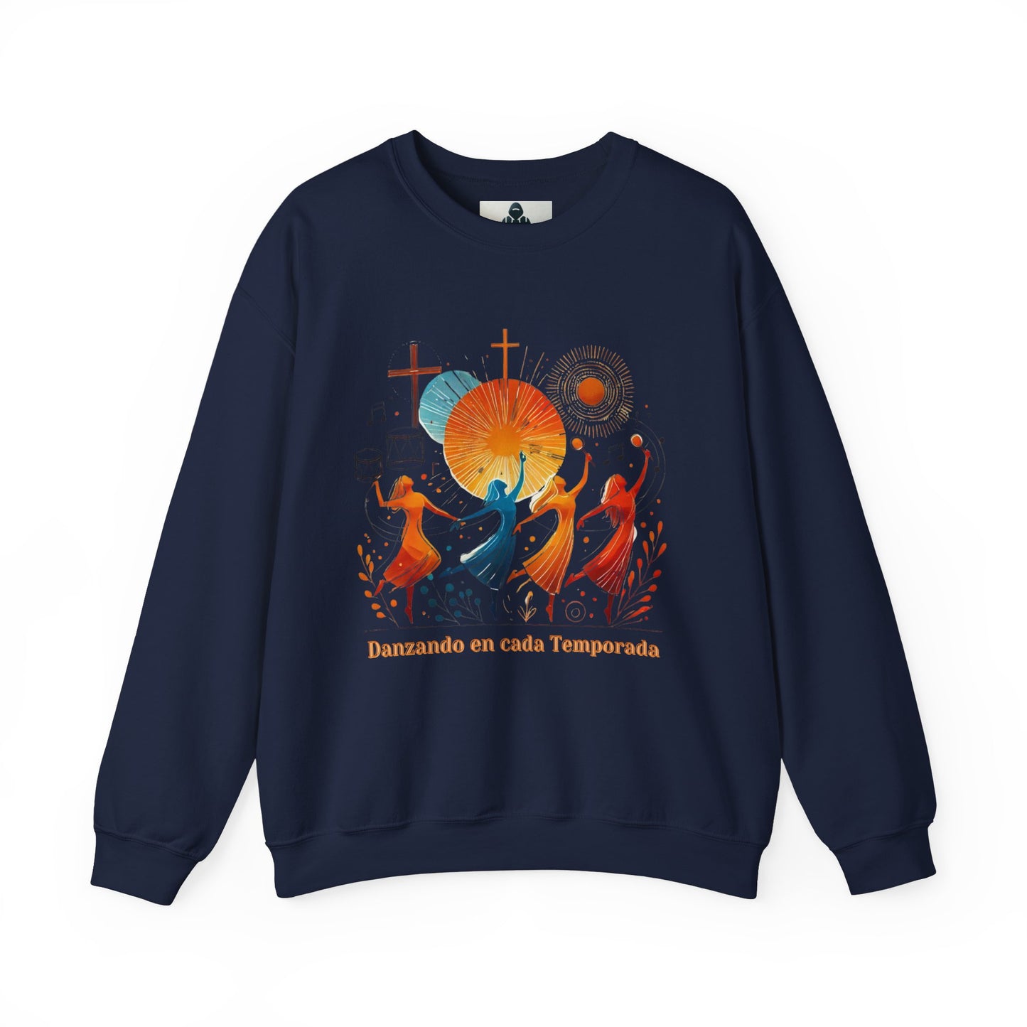 Danzando en cada Temporada Sweatshirt | Unisex Heavy Blend Crewneck with Colorful Dance Design