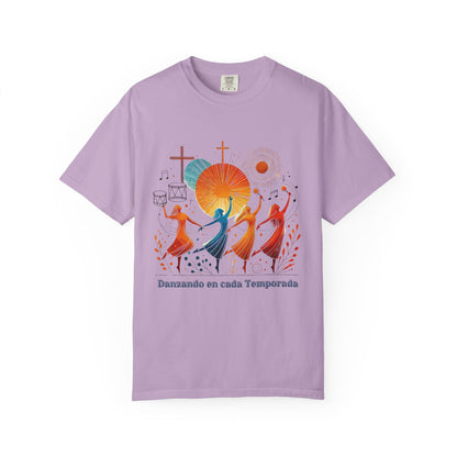 Unisex Garment-Dyed T-Shirt, Dance Design Tee, Seasonal Celebration Shirt, Gift for Dance Lovers, Festival Apparel