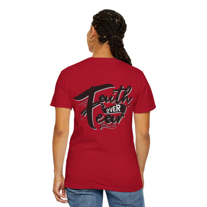 Faith Over Fear Graphic Tee, Inspirational T-Shirt, Christian Apparel, Unisex Religious Shirt, Powerfull Fashion