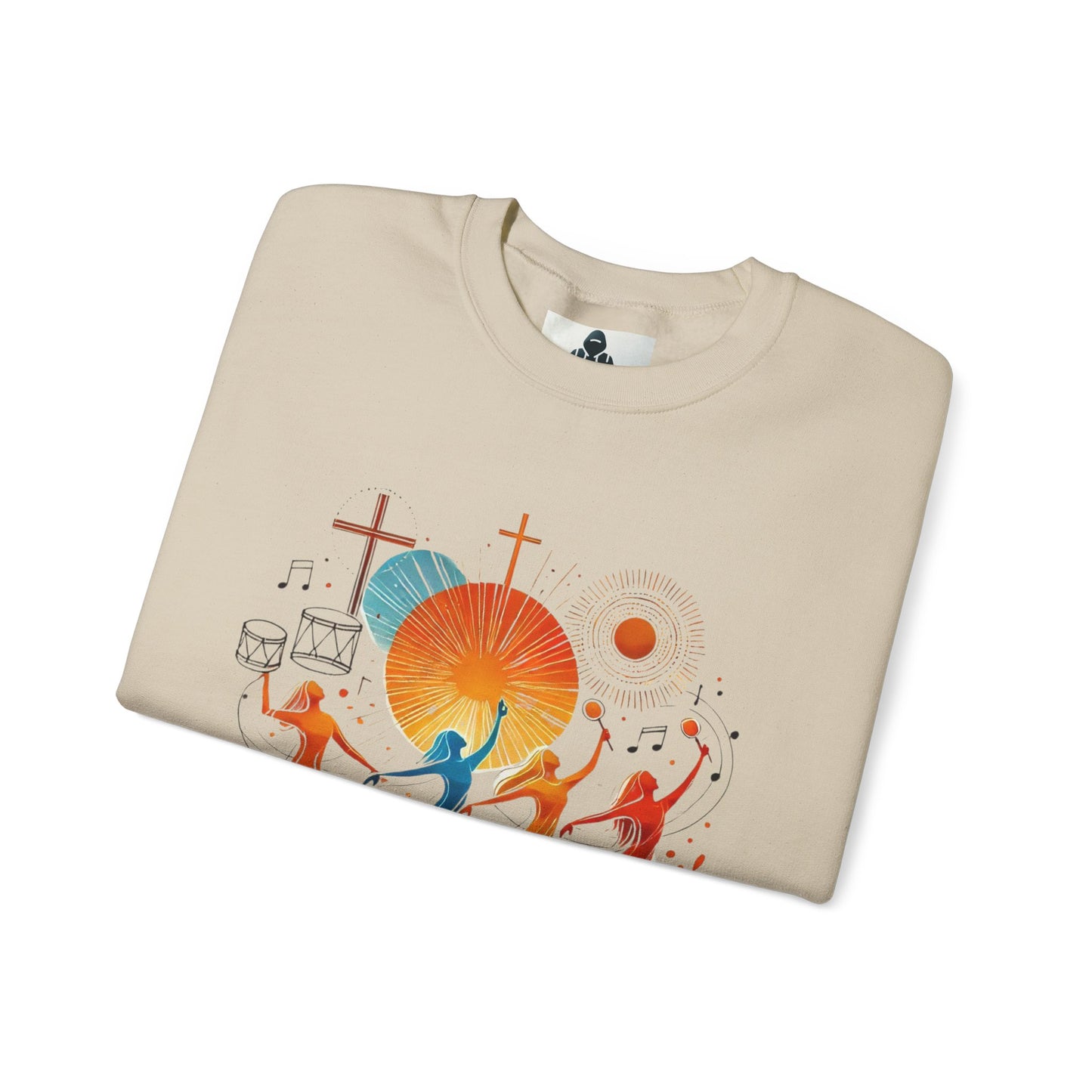 Danzando en cada Temporada Sweatshirt | Unisex Heavy Blend Crewneck with Colorful Dance Design