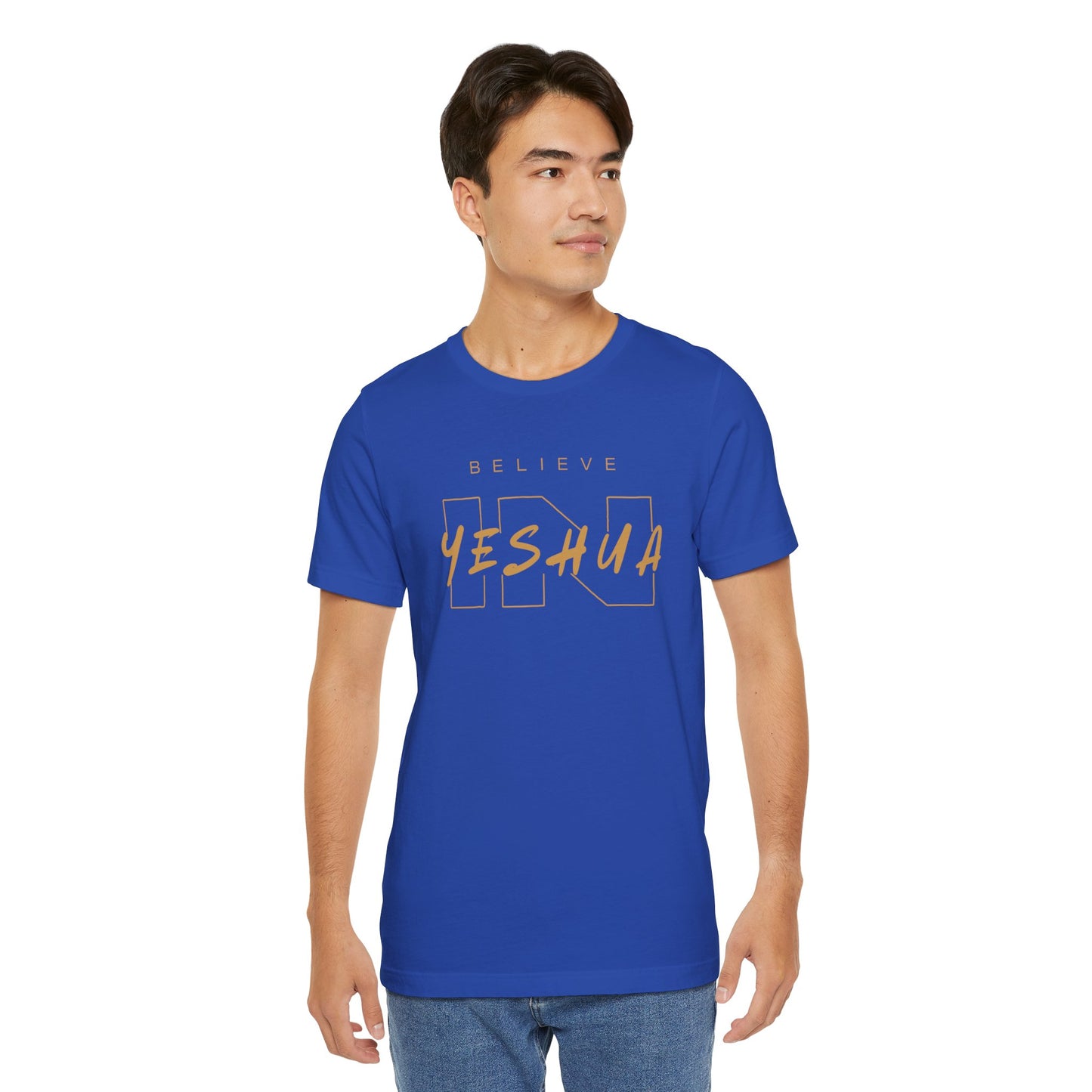Unisex Short Sleeve Tee - 'Believe Yeshua' Inspirational Graphic Tee