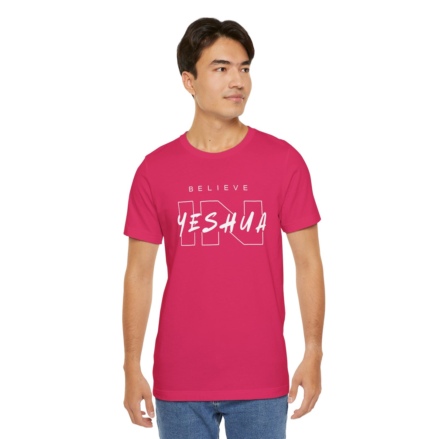 Unisex Short Sleeve Tee - 'Believe Yeshua' Inspirational Graphic Tee