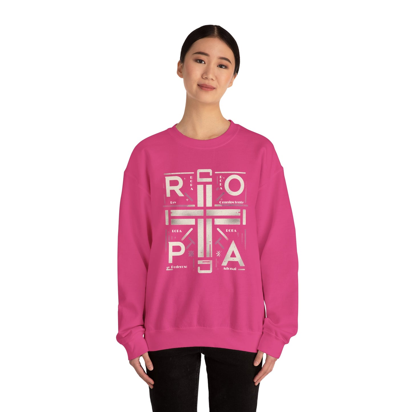 Eco-Friendly Graphic Crewneck Sweatshirt - R O P A  Cruz Design