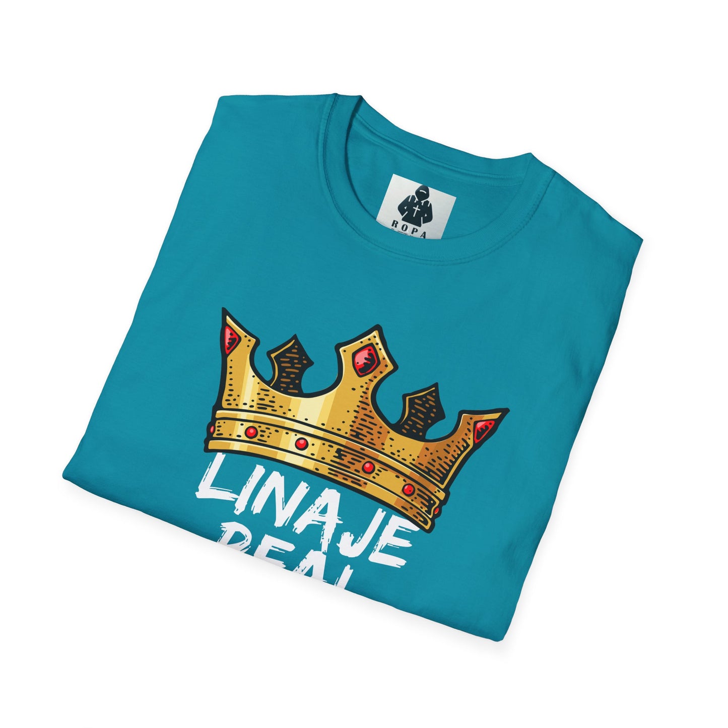 Unisex Softstyle T-Shirt - "Linaje Real" Crown Design - Perfect for Celebrations and Everyday Wear