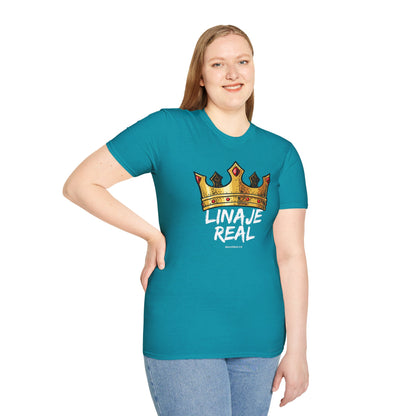 Unisex Softstyle T-Shirt - "Linaje Real" Crown Design - Perfect for Celebrations and Everyday Wear