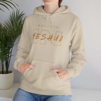 Unisex Heavy Blend™ Hooded Sweatshirt - 'Believe Yeshua' Inspirational Hoodie