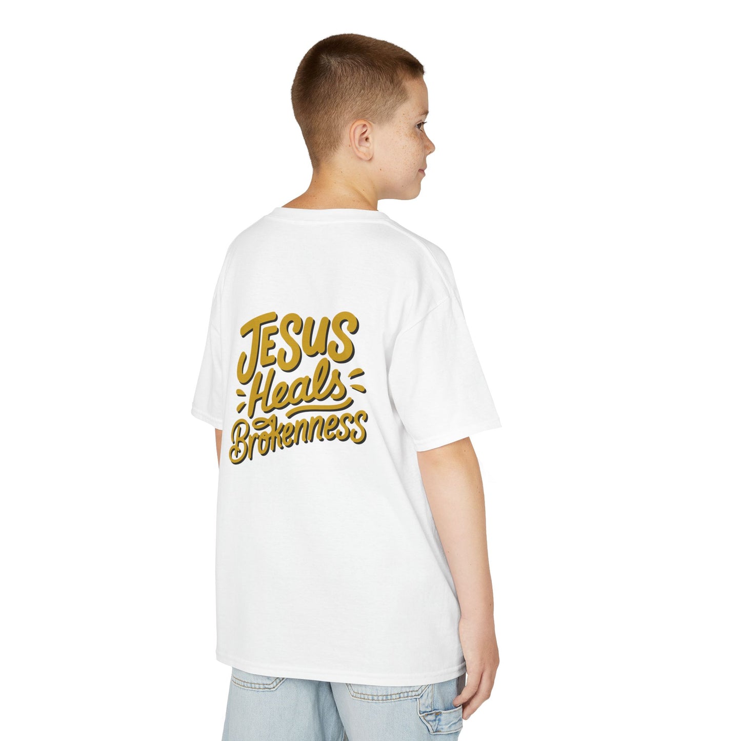 Kids Inspirational Tee - "Good" & "Jesus Heals Brokenness" - Perfect for Church, Gifts, Birthdays, Family Events