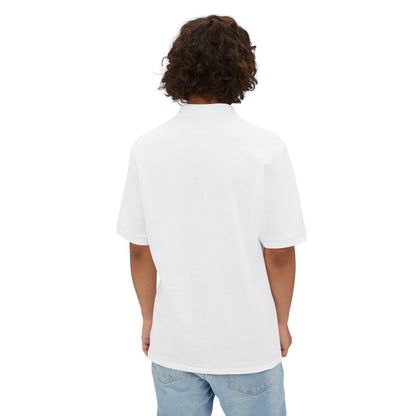 Faith-Inspired Men's Piqué Polo Shirt, Christian Apparel, Gift for Believers, Casual Outfit, Jesus Coming Soon