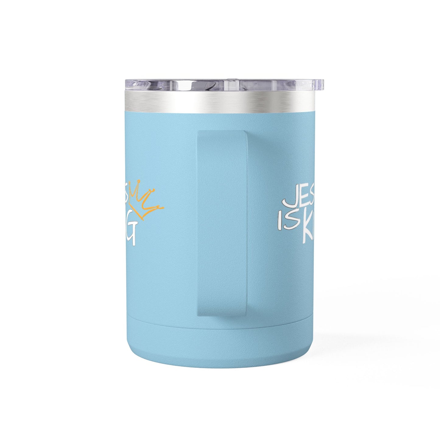 Inspirational Jesus Is King Coffee Mug Tumbler | 15oz, Faith Gift, Christian Cup, Religious Drinkware, Unique Keepsake