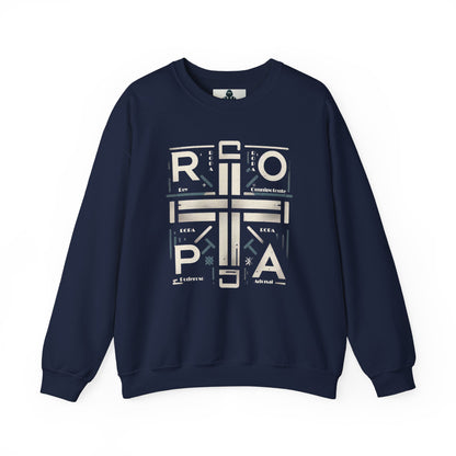 Eco-Friendly Graphic Crewneck Sweatshirt - R O P A  Cruz Design