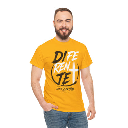 Faith Graphic Tee — “Diferente” Cross Design Christian T-Shirt