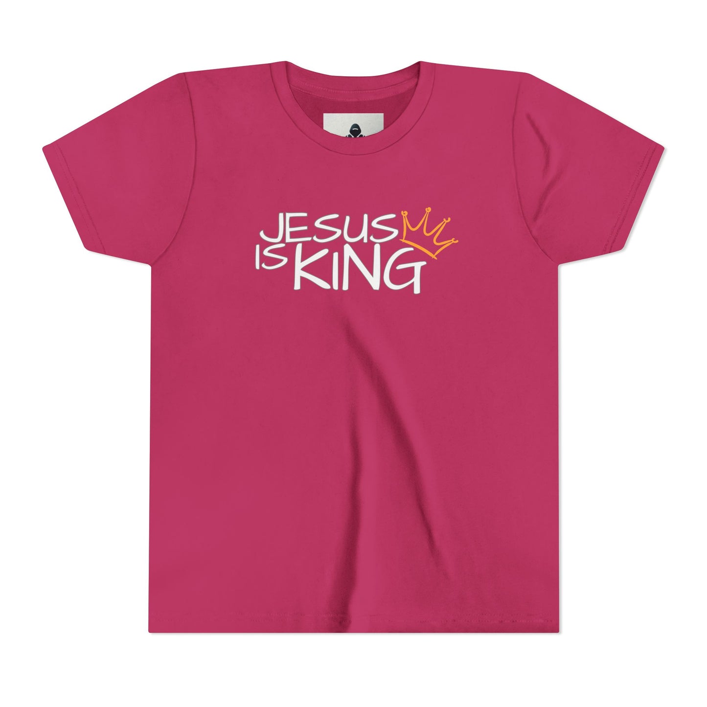 Youth Tee with Inspirational Jesus Design, Faith T-Shirt, Christian Gift, Summer Outfit, Religious Apparel, Kids Faithwear