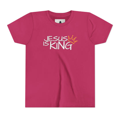 Youth Tee with Inspirational Jesus Design, Faith T-Shirt, Christian Gift, Summer Outfit, Religious Apparel, Kids Faithwear