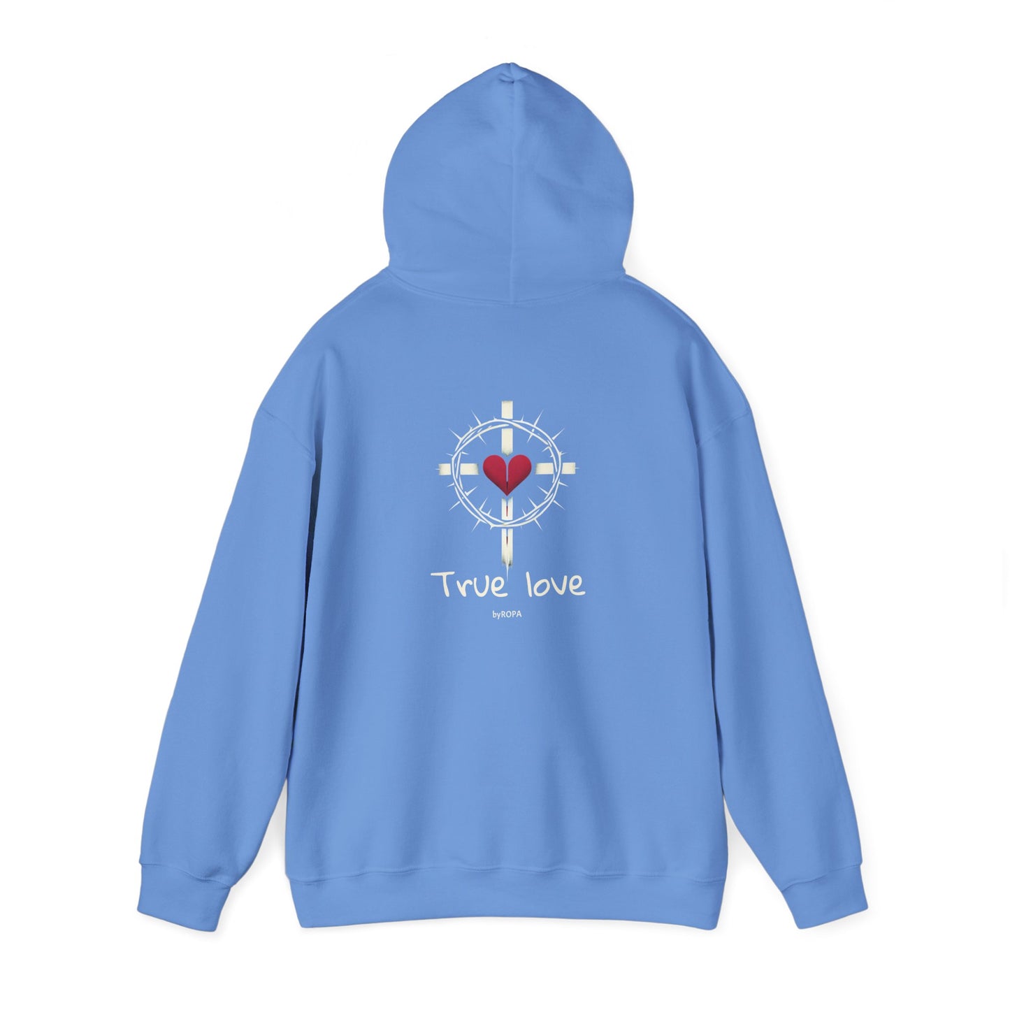 True Love Hoodie - Cozy Unisex Sweatshirt, Heart Design Gift, Valentine's Day Apparel, Casual Love Wear, Everyday Comfort