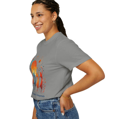 Unisex Garment-Dyed T-Shirt, Dance Design Tee, Seasonal Celebration Shirt, Gift for Dance Lovers, Festival Apparel