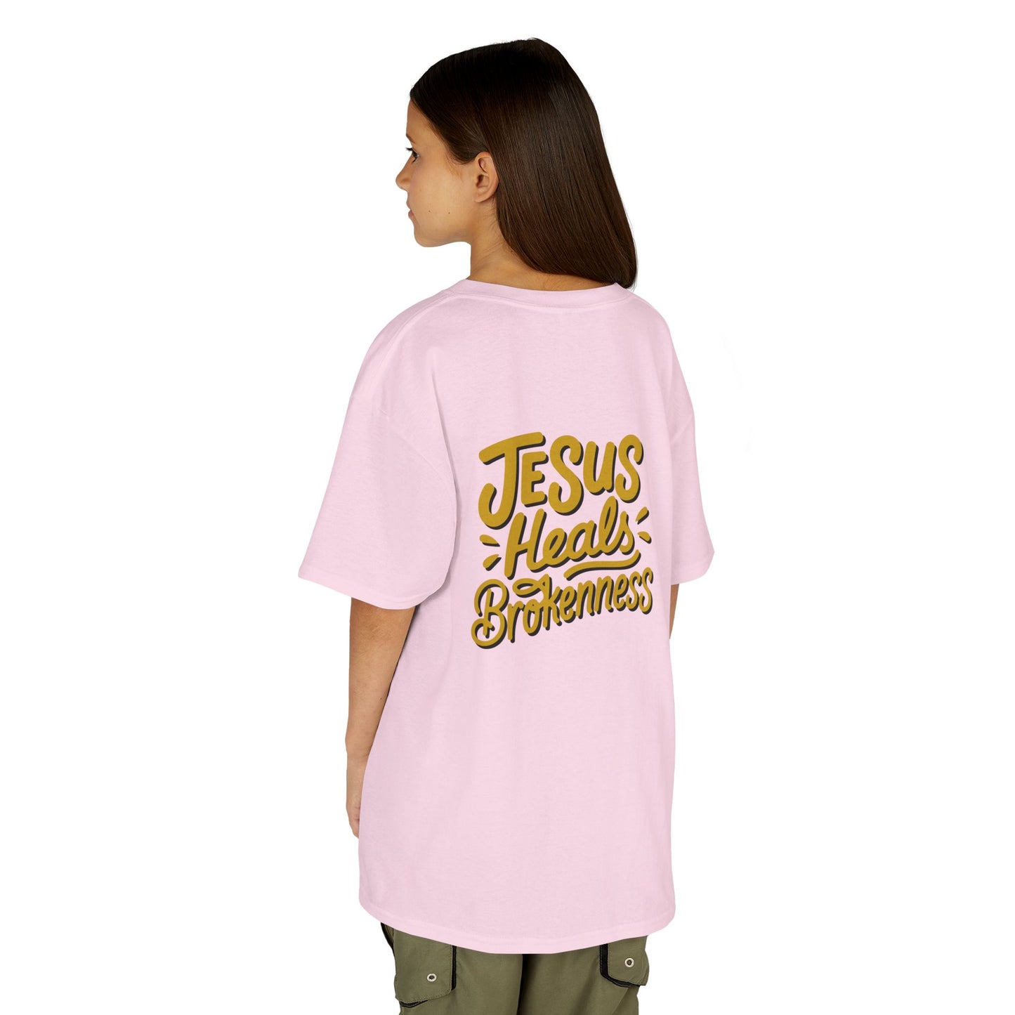 Kids Inspirational Tee - "Good" & "Jesus Heals Brokenness" - Perfect for Church, Gifts, Birthdays, Family Events