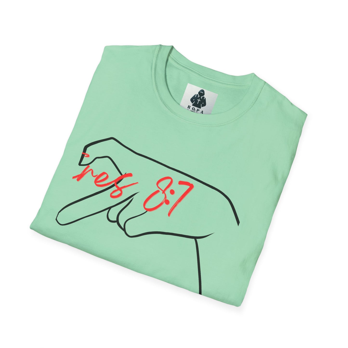 Unisex Softstyle T-Shirt with 'rez 87' Graphic - Casual Streetwear Tee