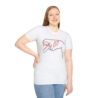 Unisex Softstyle T-Shirt with 'rez 87' Graphic - Casual Streetwear Tee