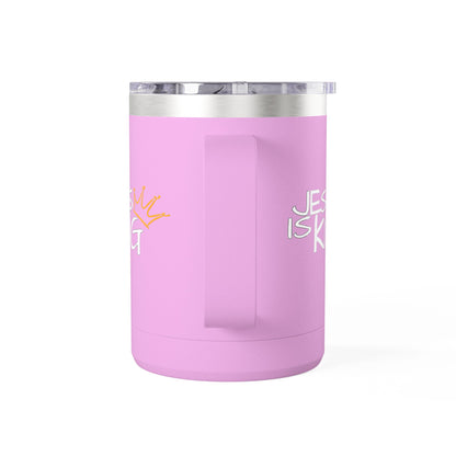 Inspirational Jesus Is King Coffee Mug Tumbler | 15oz, Faith Gift, Christian Cup, Religious Drinkware, Unique Keepsake