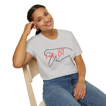 Unisex Softstyle T-Shirt with 'rez 87' Graphic - Casual Streetwear Tee