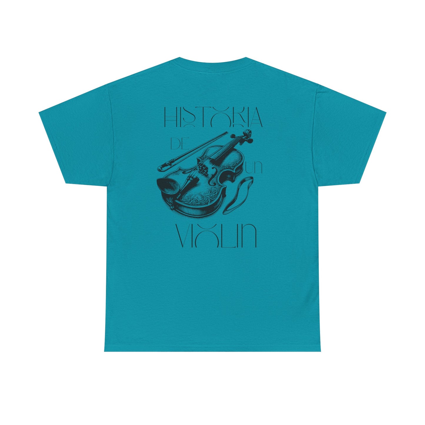 (Ropa Ft Hector David) Vintage Violin Graphic Tee, Unisex Cotton T-Shirt, Retro Violin Art, Perfect for Musicians, Music Lover Gift,