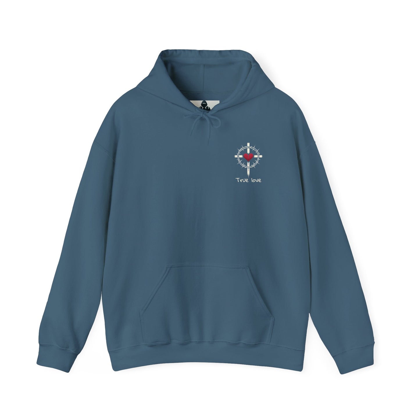 True Love Hoodie - Cozy Unisex Sweatshirt, Heart Design Gift, Valentine's Day Apparel, Casual Love Wear, Everyday Comfort