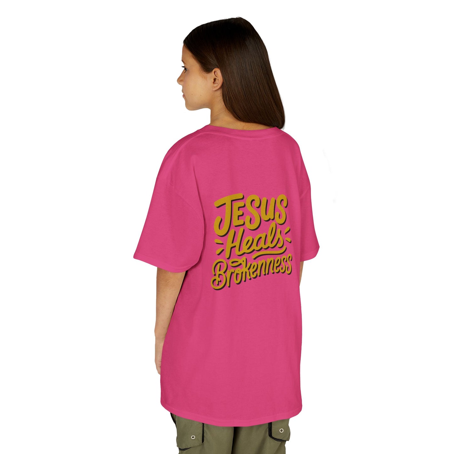 Kids Inspirational Tee - "Good" & "Jesus Heals Brokenness" - Perfect for Church, Gifts, Birthdays, Family Events