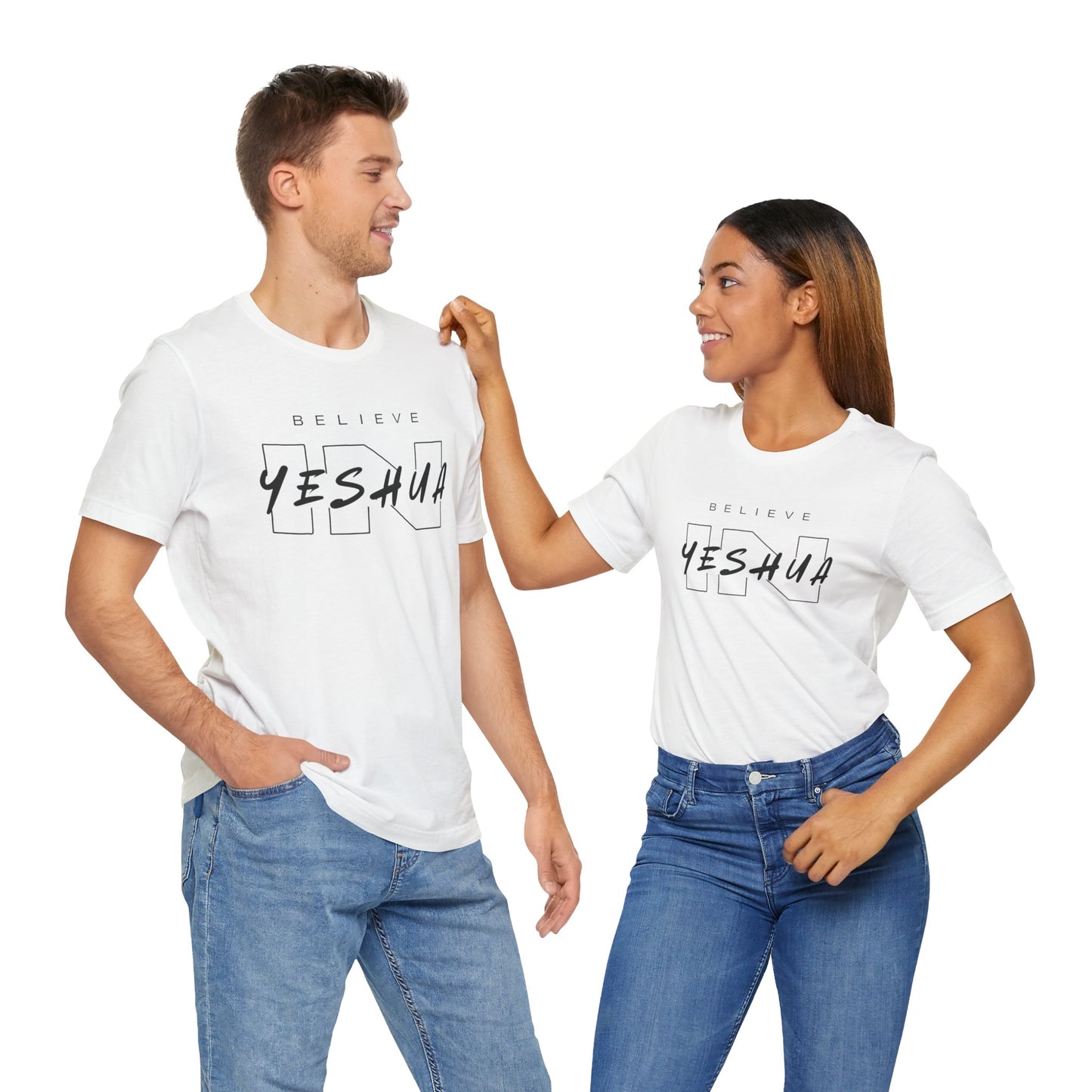 Unisex Short Sleeve Tee - 'Believe Yeshua' Inspirational Graphic Tee