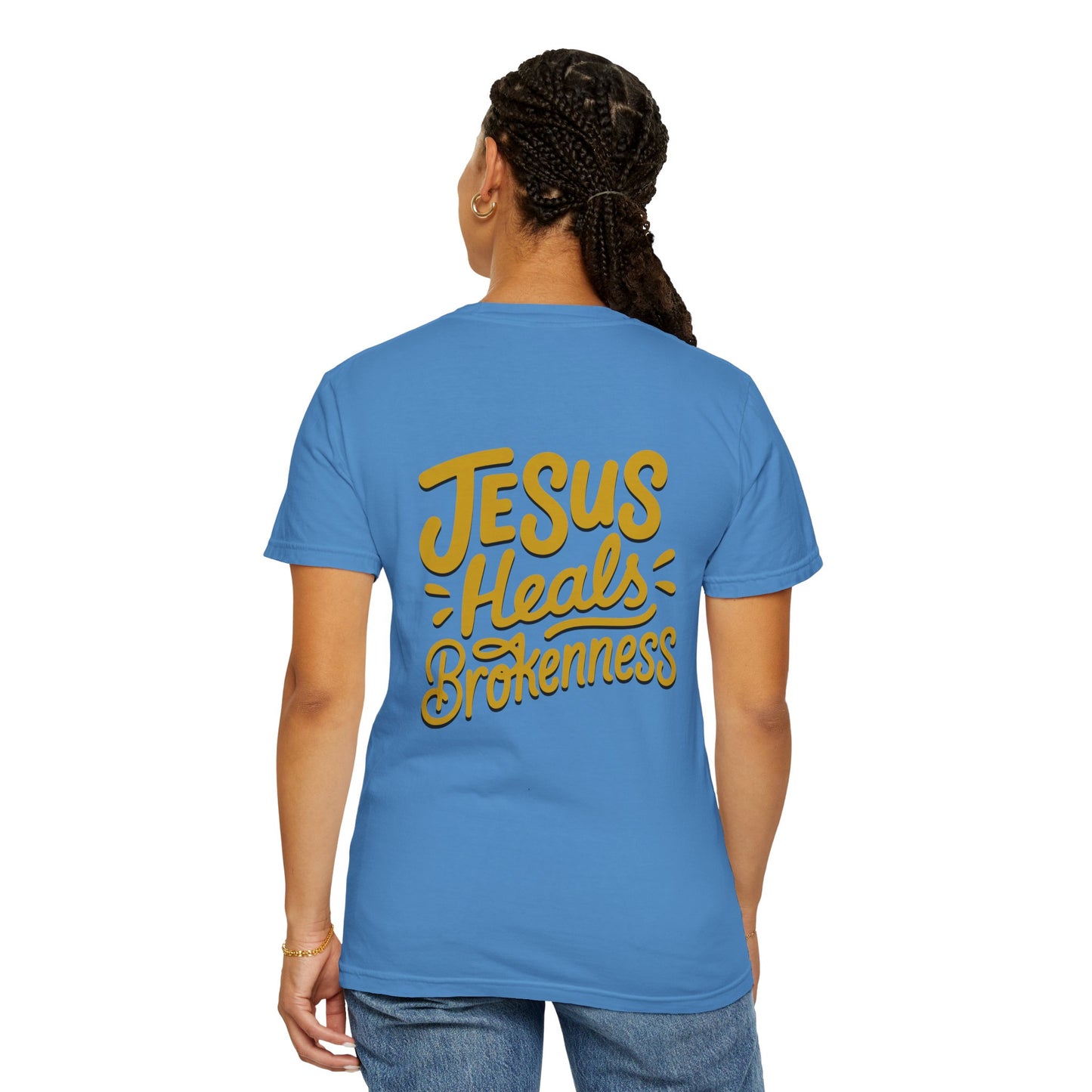 Inspirational Unisex T-Shirt - Jesus Heals Brokenness, Faith Shirt, Encouraging Apparel, Christian Gift, Spiritual Clothing