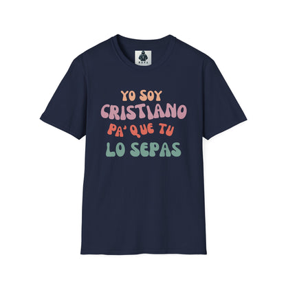 Yo Soy Cristiano Unisex Softstyle T-Shirt - Fun Statement Tee for Faith and Culture