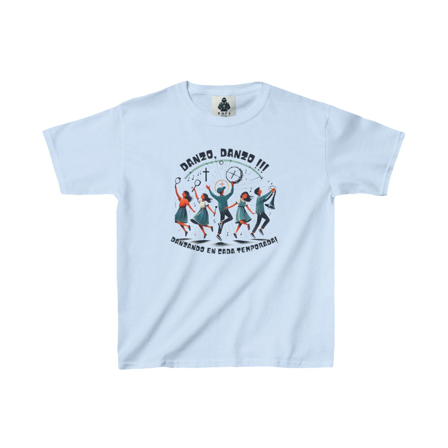 Dance Celebration Kids Heavy Cotton Tee - Fun & Stylish for Young Dancers