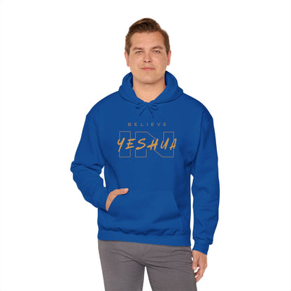 Unisex Heavy Blend™ Hooded Sweatshirt - 'Believe Yeshua' Inspirational Hoodie