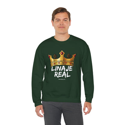 Crown Design Unisex Crewneck Sweatshirt - 'LINAJE REAL'