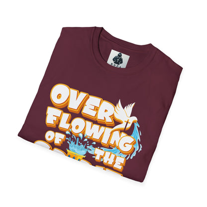 Overflowing of the Spirit Unisex Softstyle T-Shirt - Inspirational Graphic Tee for Everyday Wear