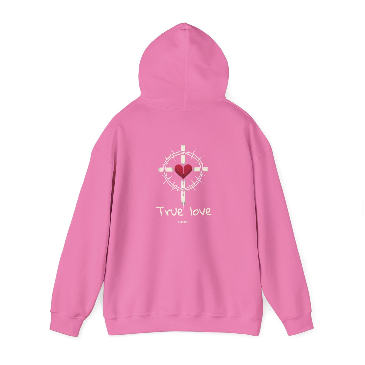 True Love Hoodie - Cozy Unisex Sweatshirt, Heart Design Gift, Valentine's Day Apparel, Casual Love Wear, Everyday Comfort