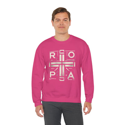 Eco-Friendly Graphic Crewneck Sweatshirt - R O P A  Cruz Design