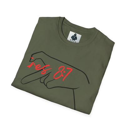 Unisex Softstyle T-Shirt with 'rez 87' Graphic - Casual Streetwear Tee