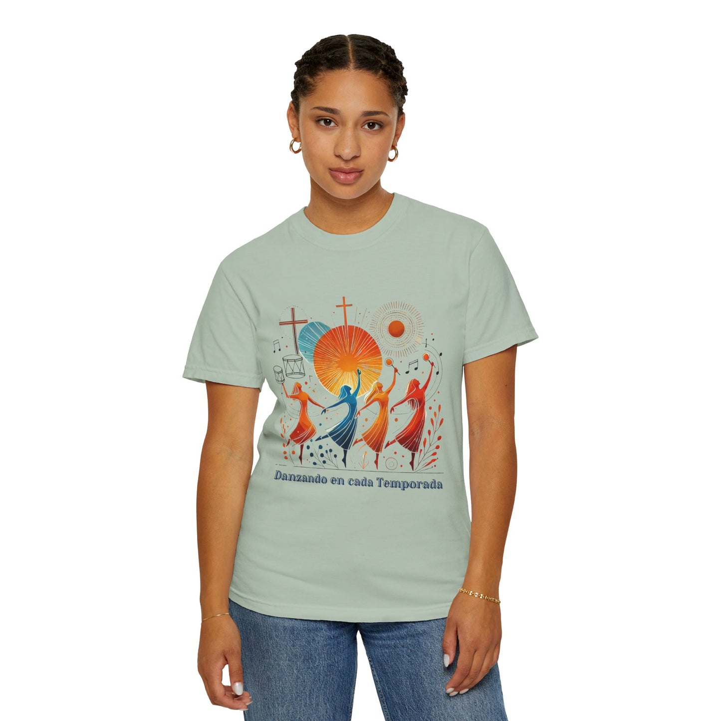 Unisex Garment-Dyed T-Shirt, Dance Design Tee, Seasonal Celebration Shirt, Gift for Dance Lovers, Festival Apparel