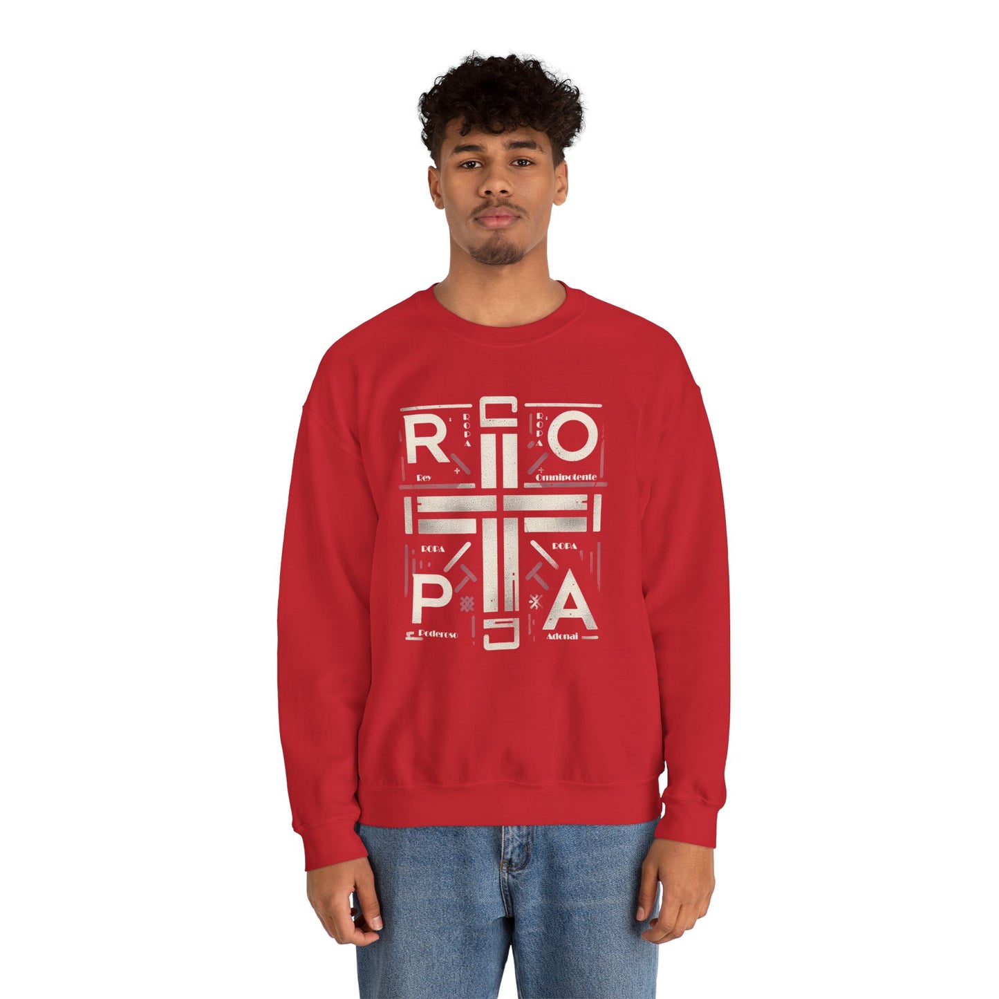 Eco-Friendly Graphic Crewneck Sweatshirt - R O P A  Cruz Design