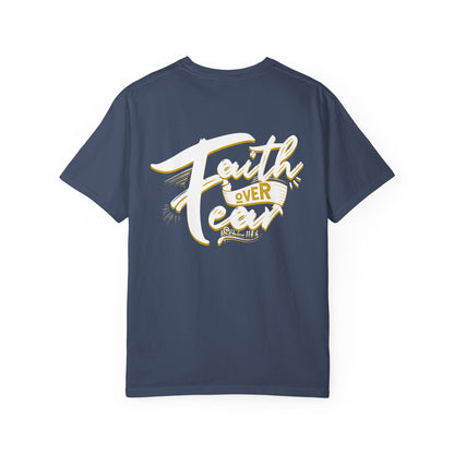 Faith Over Fear Graphic Tee, Inspirational T-Shirt, Christian Apparel, Unisex Religious Shirt, Powerfull Fashion