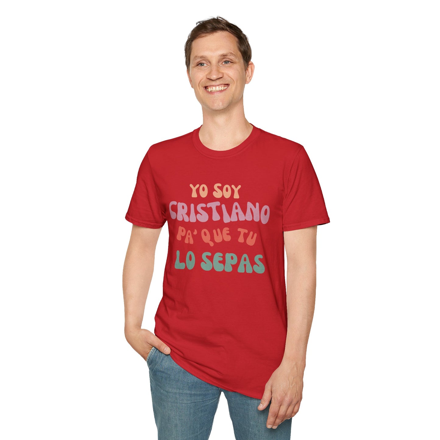 Yo Soy Cristiano Unisex Softstyle T-Shirt - Fun Statement Tee for Faith and Culture