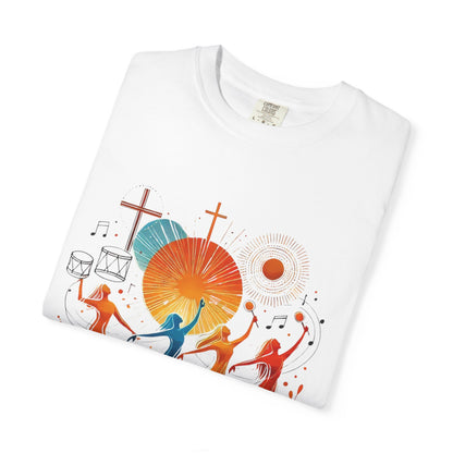 Unisex Garment-Dyed T-Shirt, Dance Design Tee, Seasonal Celebration Shirt, Gift for Dance Lovers, Festival Apparel