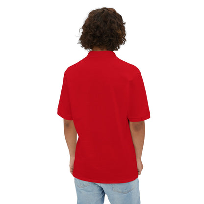 Faith-Inspired Men's Piqué Polo Shirt, Christian Apparel, Gift for Believers, Casual Outfit, Jesus Coming Soon