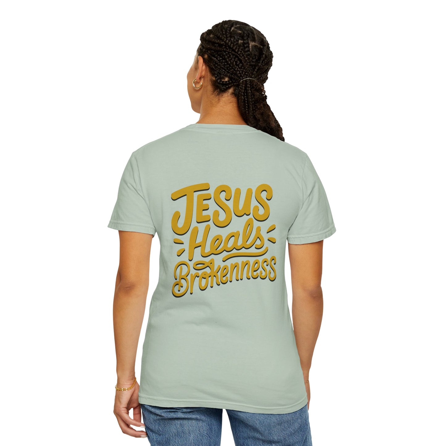 Inspirational Unisex T-Shirt - Jesus Heals Brokenness, Faith Shirt, Encouraging Apparel, Christian Gift, Spiritual Clothing