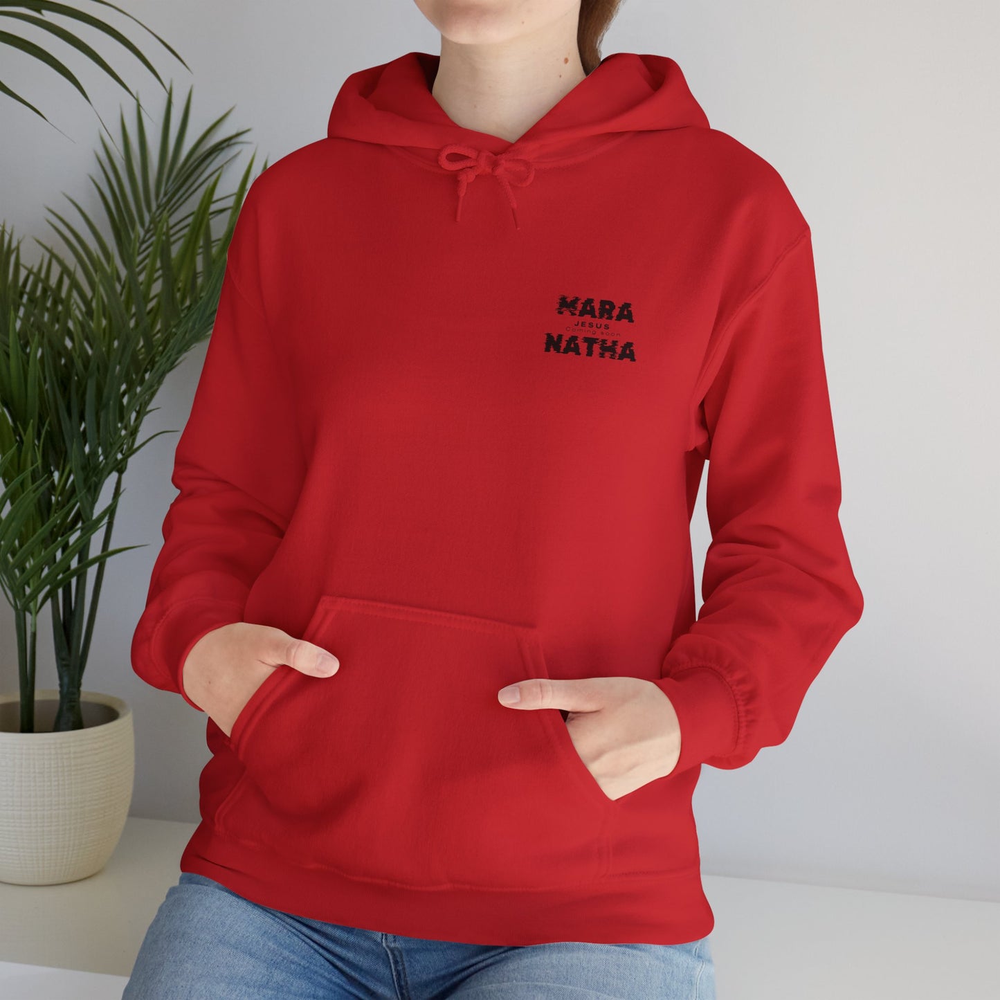 Faith-Inspired Unisex Hoodie - Mara Natha Collection, Cozy Prayer Sweatshirt, Inspirational Gift, Religious Wear, Spiritual Fashion