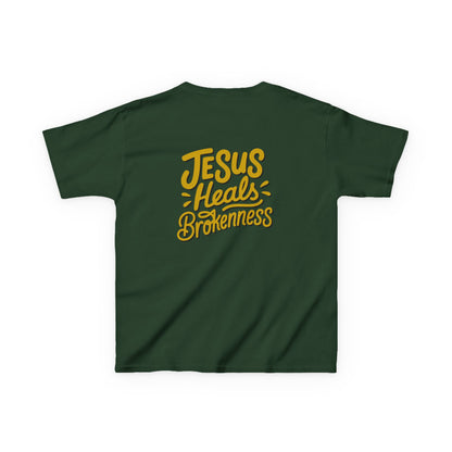 Kids Inspirational Tee - "Good" & "Jesus Heals Brokenness" - Perfect for Church, Gifts, Birthdays, Family Events