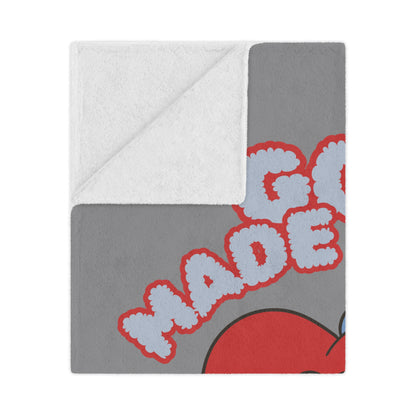 God Made It New Microfiber Blanket - Cozy Heart Design for Comfort and Inspiration