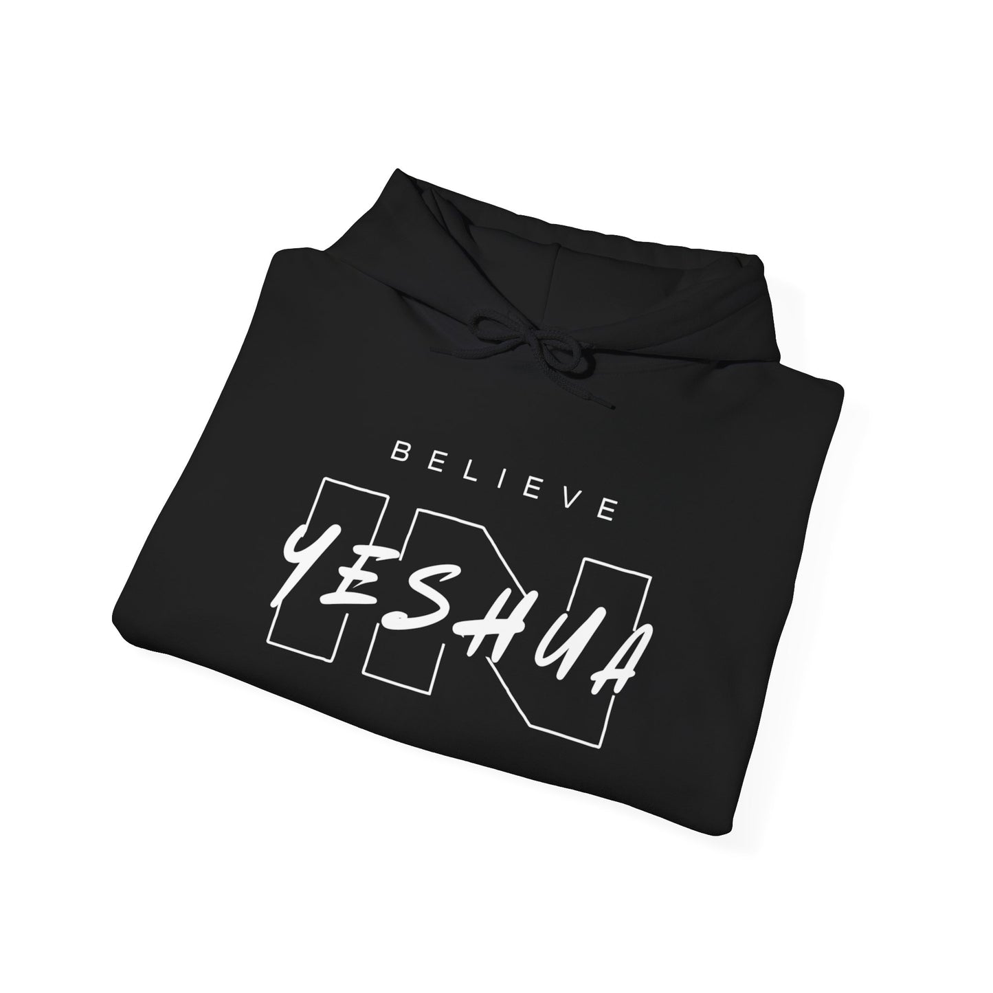 Unisex Heavy Blend™ Hooded Sweatshirt - 'Believe Yeshua' Inspirational Hoodie