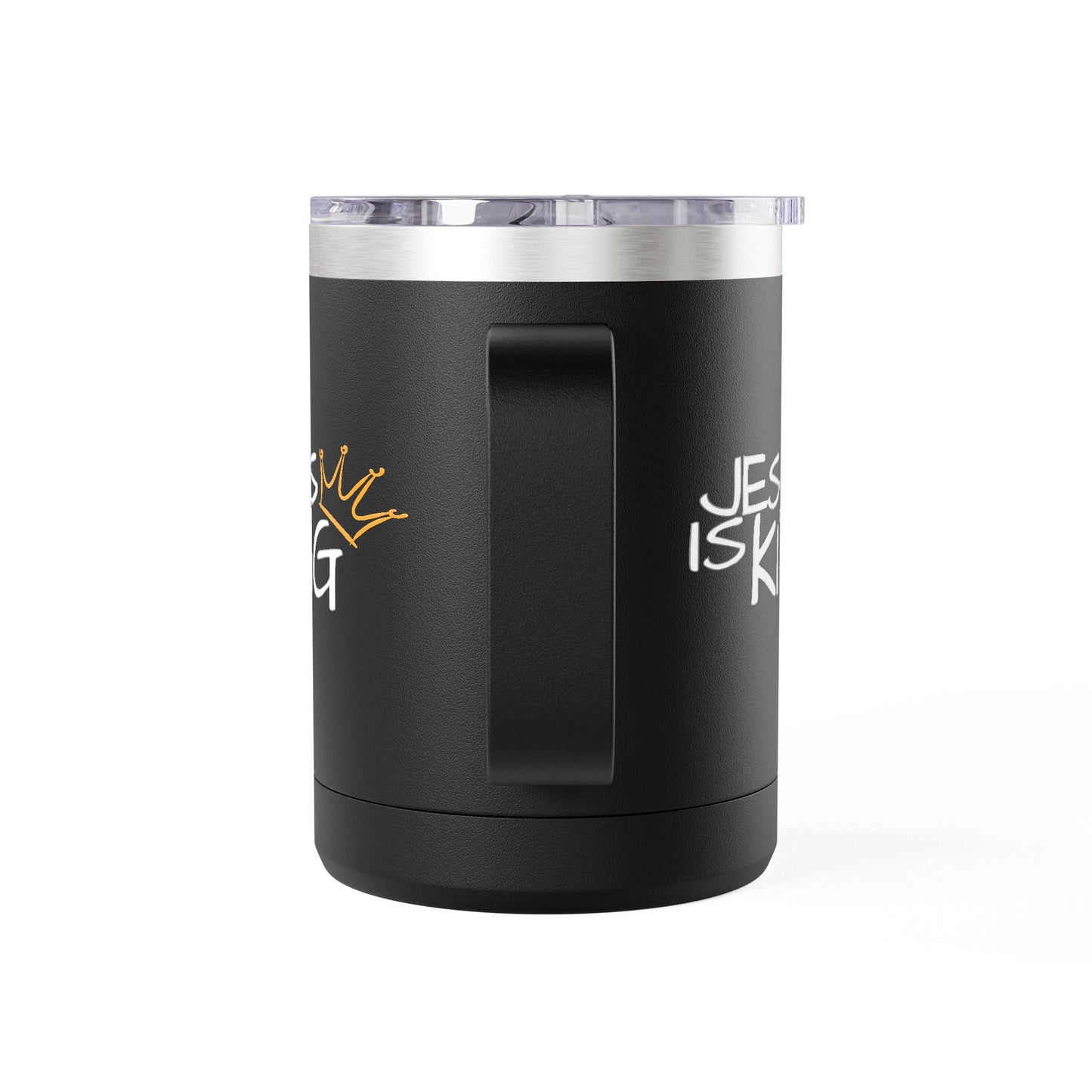 Inspirational Jesus Is King Coffee Mug Tumbler | 15oz, Faith Gift, Christian Cup, Religious Drinkware, Unique Keepsake