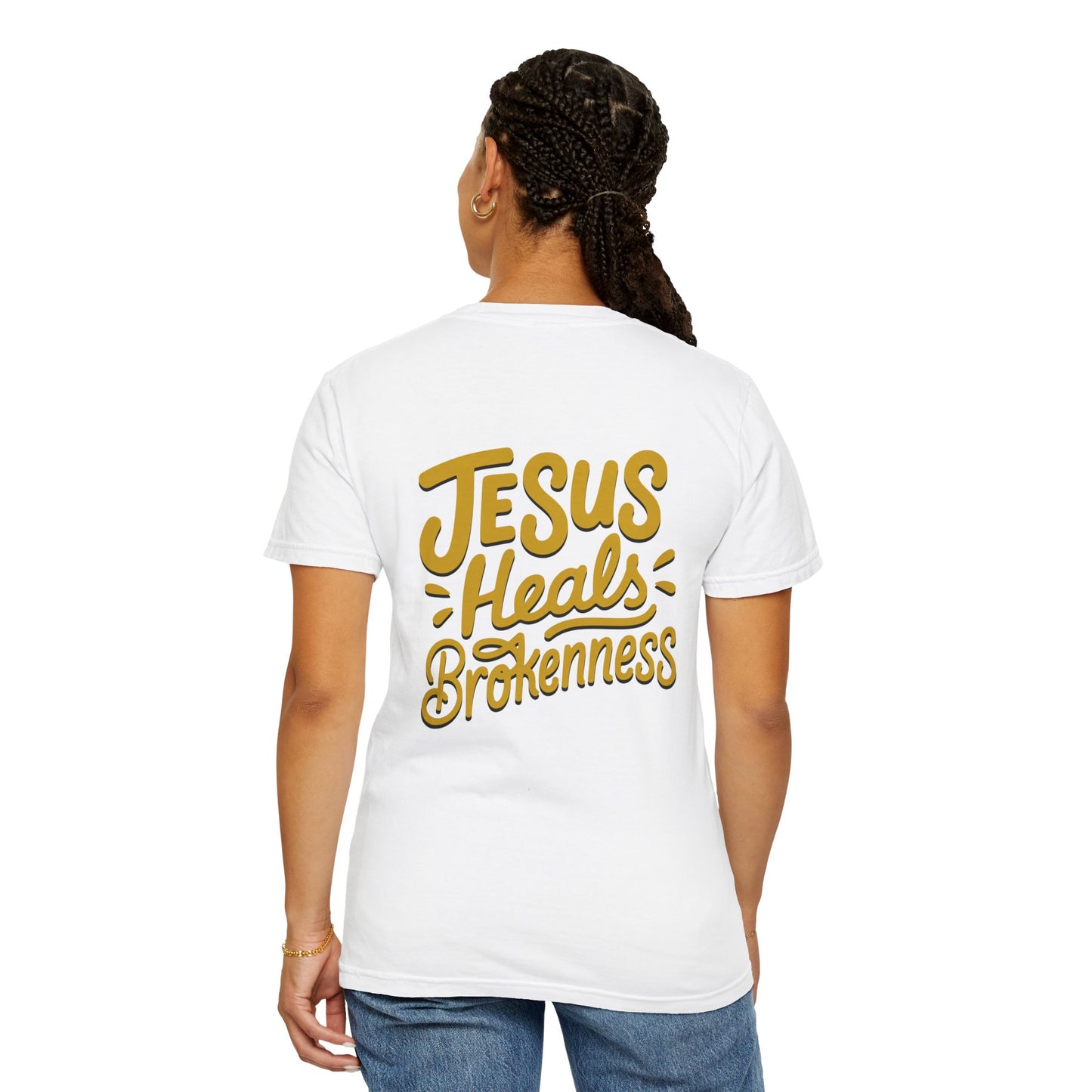 Inspirational Unisex T-Shirt - Jesus Heals Brokenness, Faith Shirt, Encouraging Apparel, Christian Gift, Spiritual Clothing